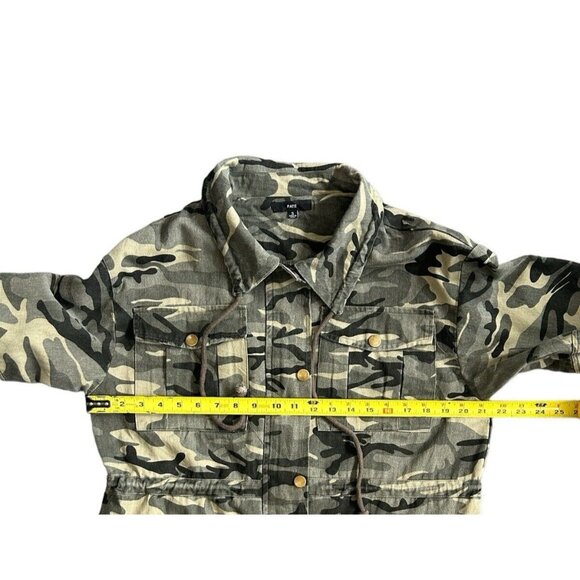 Vici Fate Camo Print Utility Denim Jacket Coat Size Small - Picture 9 of 12